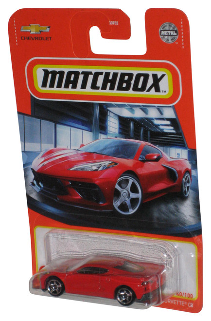 Matchbox Chevrolet 2020 Corvette C8 Red Die-Cast Metal Toy Car 40/100