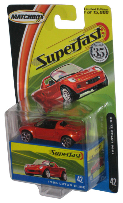 Matchbox Superfast (2004) Mattel Red 1996 Lotus Elise Toy Car #42