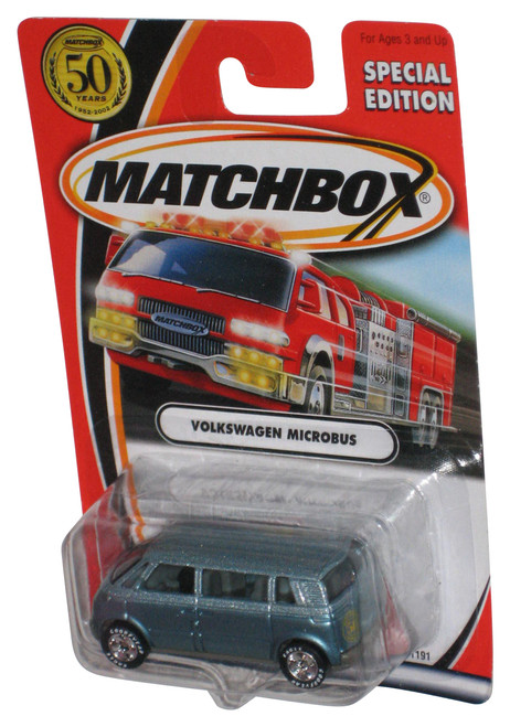 Matchbox Special Edition 50th Anniversary (2002) Blue Volkswagen Microbus Toy