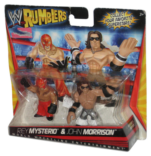 WWE Rumblers Rey Mysterio & John Morrison (2010) Mattel Figure Set 2-Pack - (Damaged Packaging)