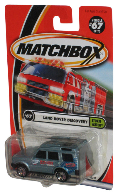Matchbox Storm Watch (2000) Blue Land Rover Discovery Toy Car #67/75