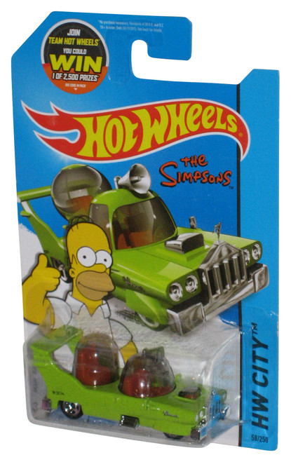The Simpsons HW City Hot Wheels Showdown (2013) Homer Toy Car 58/250