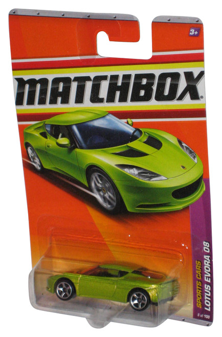 Matchbox Sports Cars (2010) Green Lotus Evora 08 Toy Car 8/100
