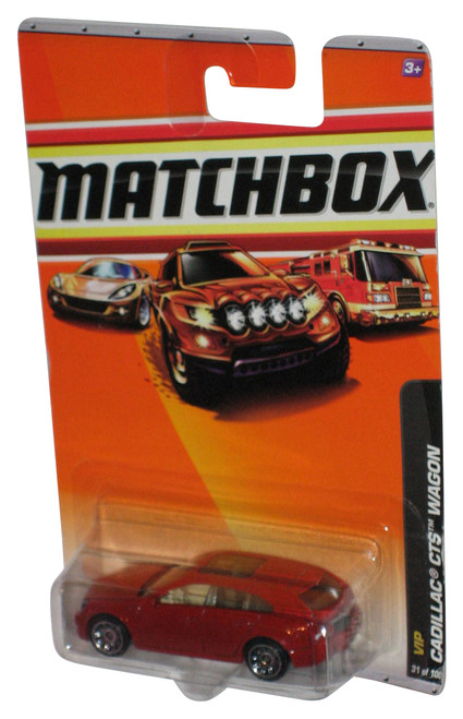 Matchbox VIP (2009) Red Cadillac CTS Wagon Die-Cast Toy Car #31/100