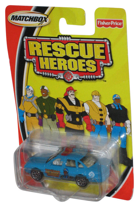Matchbox Rescue Heroes Fisher-Price (2003) Mattel Blue Police Toy Vehicle