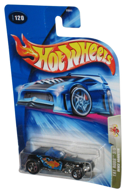 Hot Wheels Tat Rods 3/5 (2004) Blue Deuce Roadster Toy Car #120