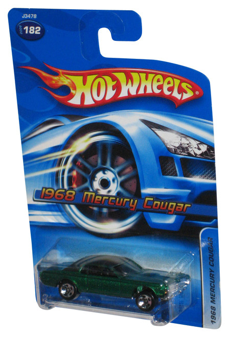 Hot Wheels 1968 Mercury Cougar (2006) Green Die-Cast Toy Car #182