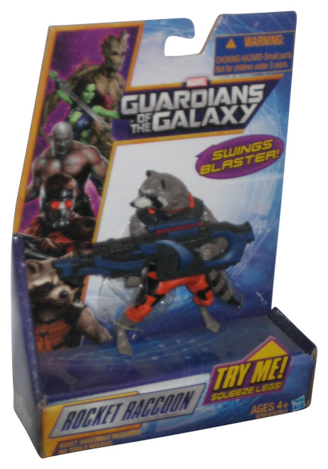 Marvel Guardians of The Galaxy Galactic Battlers Rocket Raccoon (2013) Hasbro Figure - (Swings Blaster)