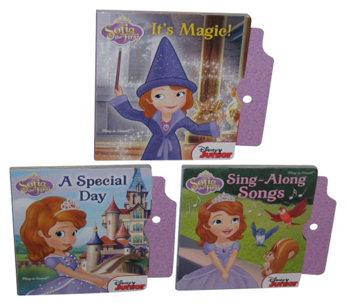 Disney Sofia The First 3 Book Set - (From Play-A-Sound Set : A Special Day / Sing-Along Songs / It's Magic) - BOOKS ONLY!