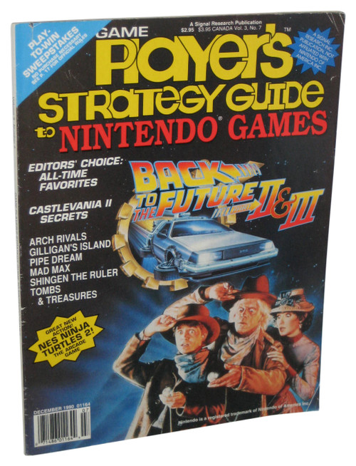 Game Player's Strategy Guide To Nintendo Games December 1990 Magazine Book - (Back To The Future II & III Cover)