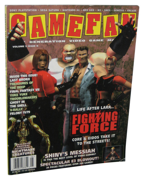 GameFan Vol. 5 Issue 8 Magazine Book - (Fighting Force Cover)