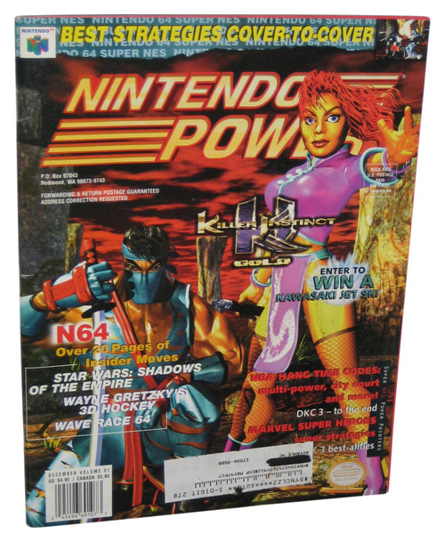 Nintendo Power Magazine Book December Issue 91 w/ Star Wars Shadow of The Empire Boba Fett Poster