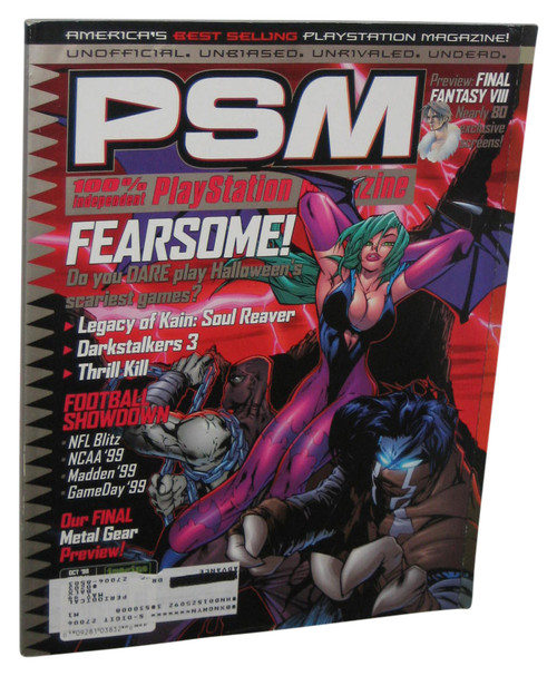 PSM PlayStation Magazine Book Issue No. 14 October 1998 Halloween Vol. 2 w/ Thrill Kill Sticker