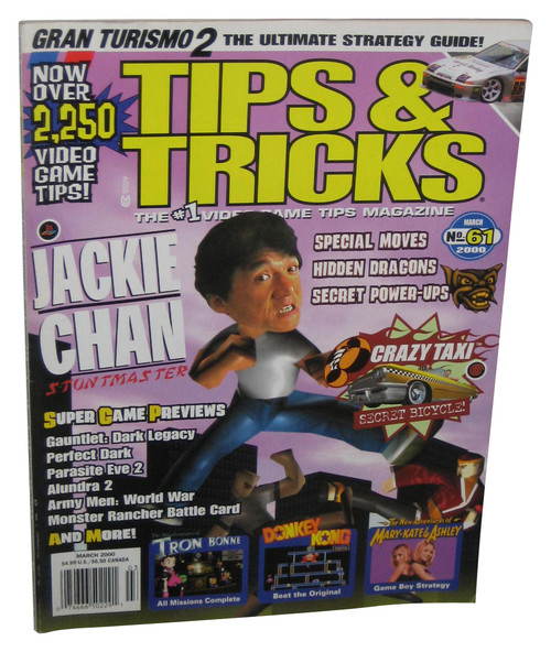 Tips & Tricks Video Game March 2000 Magazine Book Issue 61 - (Jackie Chan Cover)