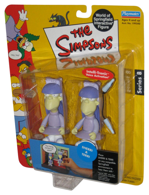 The Simpsons Sherri & Terri Intelli-Tronic Playmates World of Springfield Figure Set 2-Pack