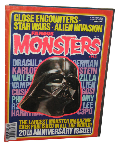 Famous Monsters April 1978 Darth Vader Cover 20th Anniversary Issue 142
