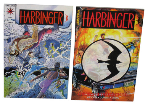 Harbinger Children of The Eighth Day (1992) Valiant Paperback Book w/ No. 0 Comic Book
