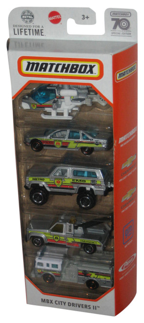 Mathbox MBX City Drivers II (2022) Mattel Die-Cast Toy Car 5-Pack