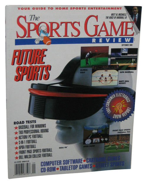 The Sports Game Review Future Sports Sega VR September 1993 Magazine Book
