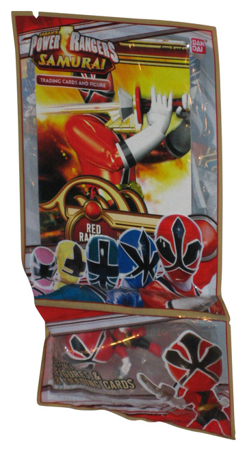 Power Rangers Samurai Red (2011) Bandai Mini Figure w/ Trading Card
