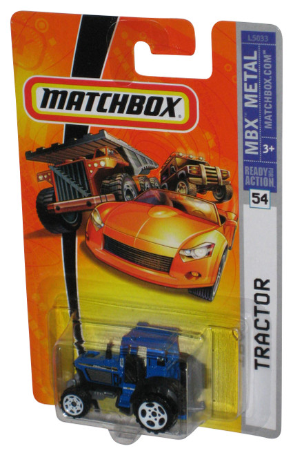 Matchbox MBX Metal (2007) Blue Tractor Toy Vehicle #54