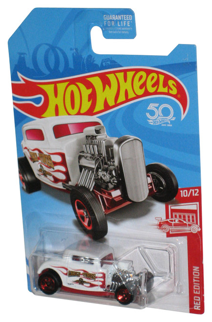 Hot Wheels Red Edition 10/12 (2017) White '32 Ford Die-Cast Toy Car