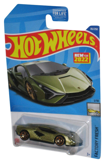 Hot Wheels Factory Fresh 1/10 (2022) Green Lamborghini Sian FKP 37 Car 85/250