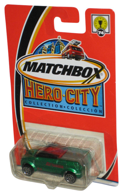 Matchbox Hero City (2002) Green Opel Frogster Car #74