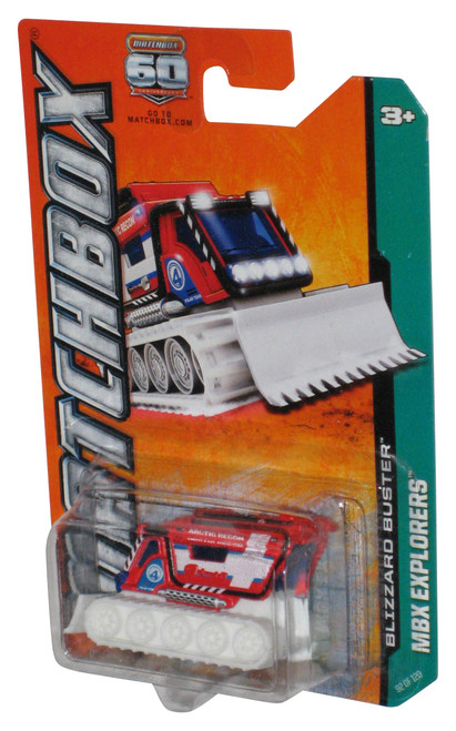 Matchbox MBX Explorers (2012) Red & White Blizzard Buster Toy Vehicle 92/120
