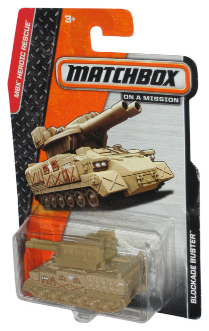 Matchbox MBX Heroic Rescue (2013) Tan Blockade Buster Tank