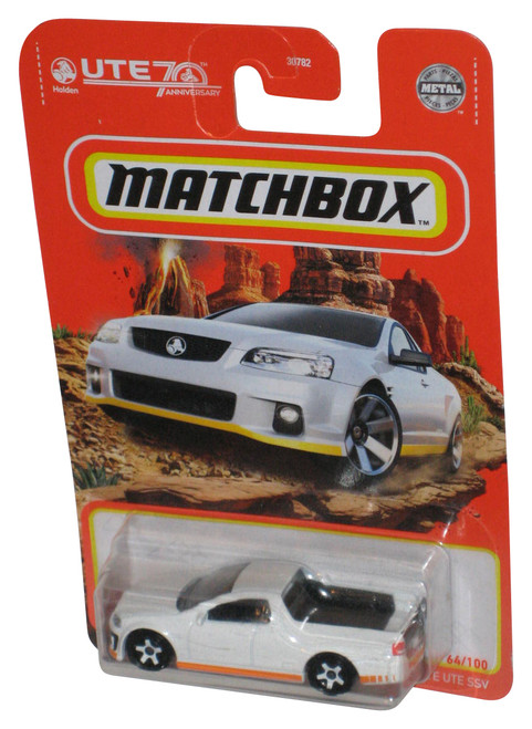 Matchbox 2008 Holden Ve Ute SSV (2020) Mattel Metal White Car 64/100