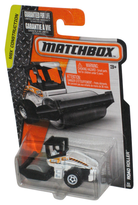 Matchbox MBX Construction (2010) Black & White Road Roller Toy 43/120