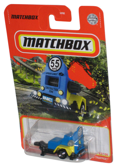 Matchbox Blue & Yellow Speed Trapper (2020) Metal Toy Vehicle 62/100