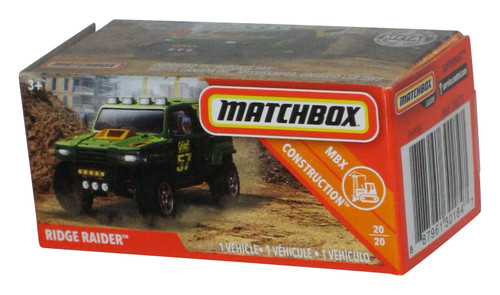 Matchbox Power Grabs Box MBX Construction (2018) Green Ridge Raider Car 20/20