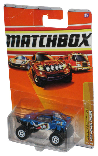 Matchbox Desert Endurane (2009) Blue Off-Road Rider Toy Car 92/100