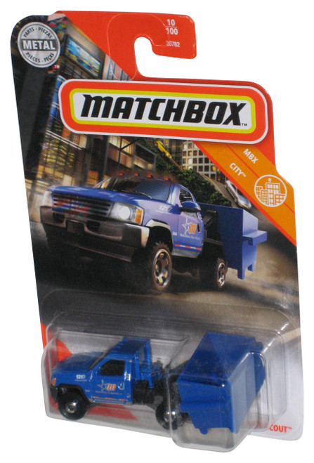 Matchbox MBX City (2020) Blue Garbage Scout Toy Car Vehicle 10/100