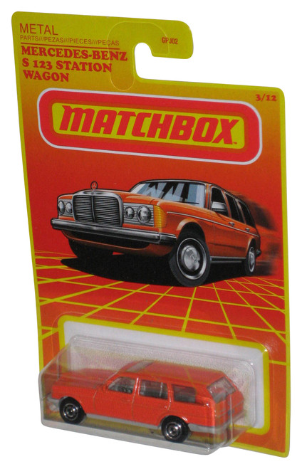 Matchbox Mercedes Benz S 123 Station Wagon (2020) Orange Toy Car 3/12