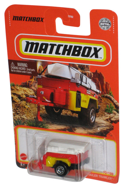 Matchbox Red & Yellow Trailer Trawler (2020) Metal Toy 92/100