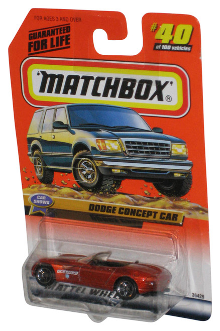 Matchbox Car Shows (1998) Copper Dodge Concept Car Toy #40/100