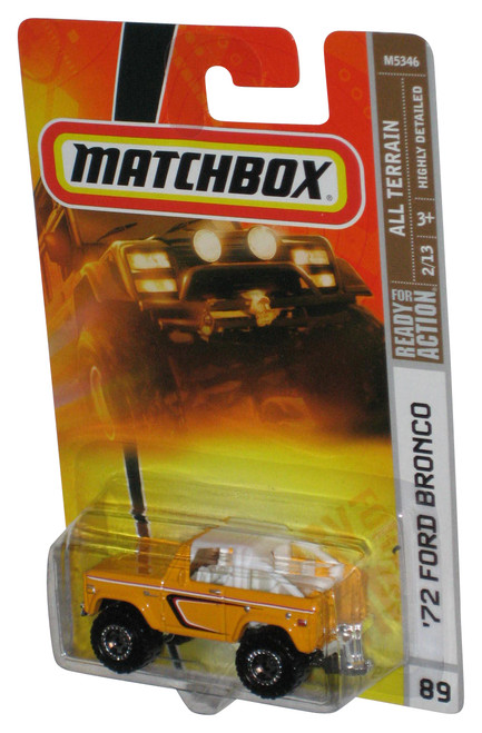 Matchbox All Terrain 2/13 (2007) Yellow '72 Ford Bronco Toy Car #89