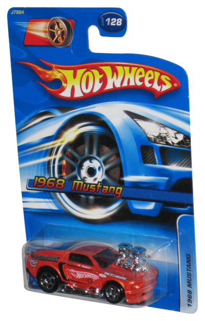 Hot Wheels 1968 Mustang (2006) Mattel Orange Die-Cast Toy Car #128