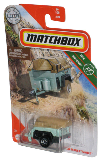 Matchbox MBX Mountain (2020) Blue MBX Trailer Trawler Toy 79/100