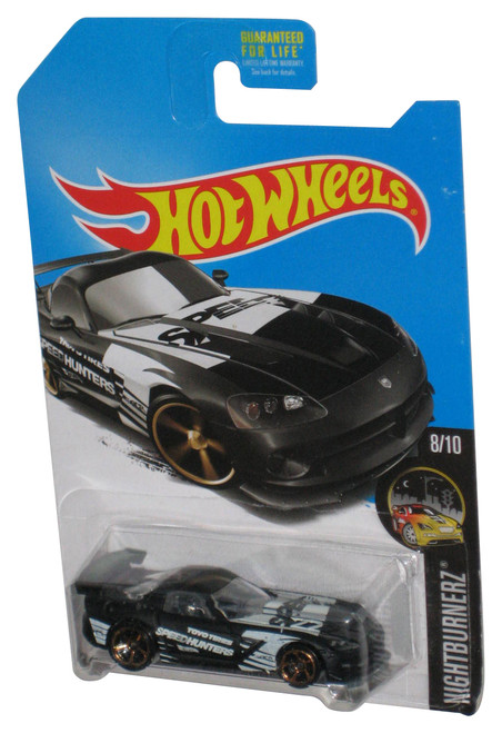 Hot Wheels Nightburnerz (2015) Black Dodge Viper SRT10 ACR Car 8/10