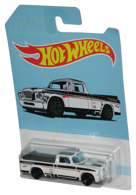 Hot Wheels White '63 Studebaker Champ (2017) Mattel Toy Truck 10/10