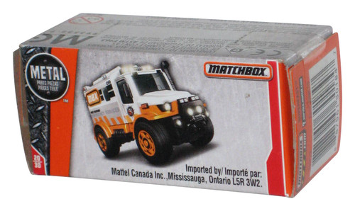 Matchbox Power Grabs Box MBX Rescue (2018) White & Orange Toy Car 20/30
