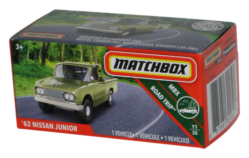 Matchbox Power Grabs Box MBX Road Trip (2018) Green '62 Nissan Junior Toy Car 11/35