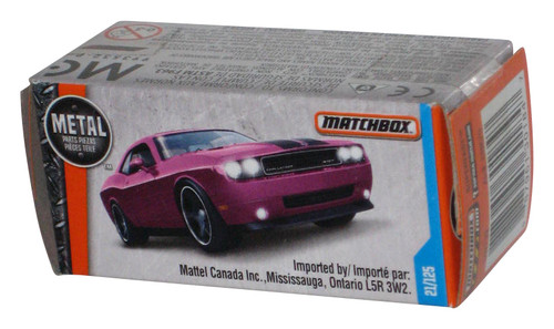 Matchbox Power Grabs Box (2016) Purple Dodge Challenger SRT Car 21/125