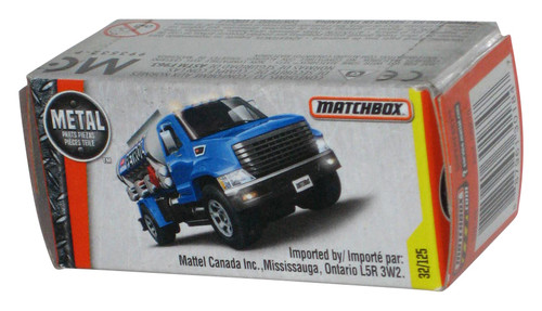 Matchbox Power Grabs Box (2016) Blue Petrol Pumper Toy Truck 32/125