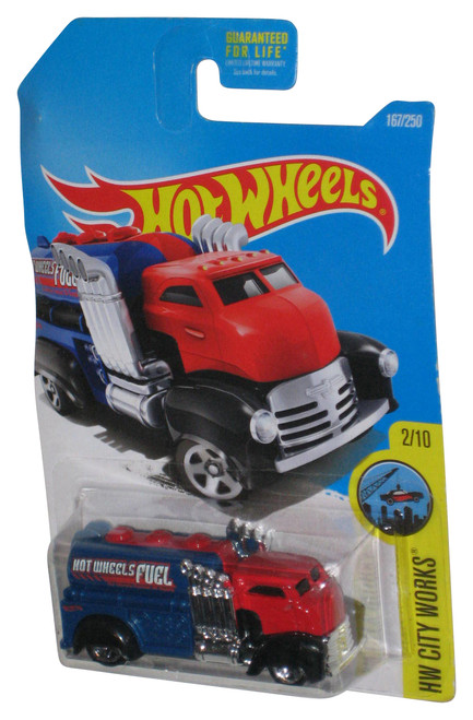 Hot Wheels HW City Works 2/10 (2015) Red Fast Gassin Car 167/250