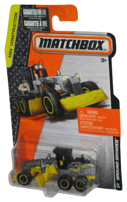 Matchbox MBX Construction (2015) Yellow Ground Grinder Toy 39/120